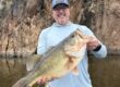 Robert holding a 10lb largemouth bass