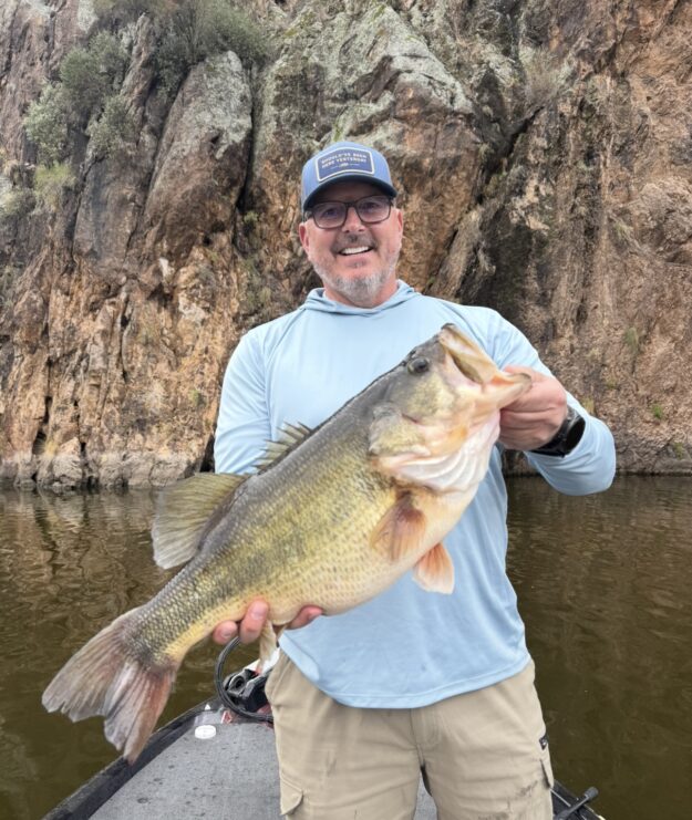 Screenshot Robert holding a 10lb largemouth bass