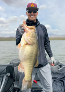10lbs 11oz bass held by Nick Teschler