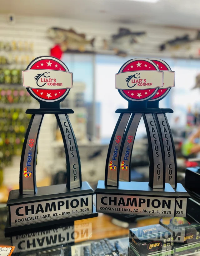 Who is going to take home these bad boys for the @liars_korner open at Roosevelt?! Get registered today either in store at Liars Korner or on our website www.fishin48.com
